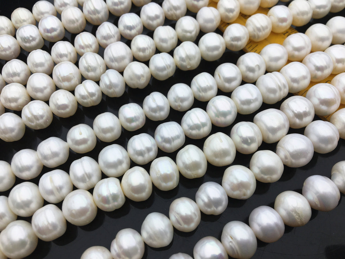 AA 10.5-11.5mm white button round freshwater loose pearls,SM11-2A-2