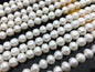 AA 10.5-11.5mm white button round freshwater loose pearls,SM11-2A-2