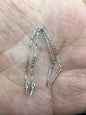 2 pairs 3 inches Tassel S925 Sterling Silver dangle earrings,DIY,wholesale,ASL-ER-004