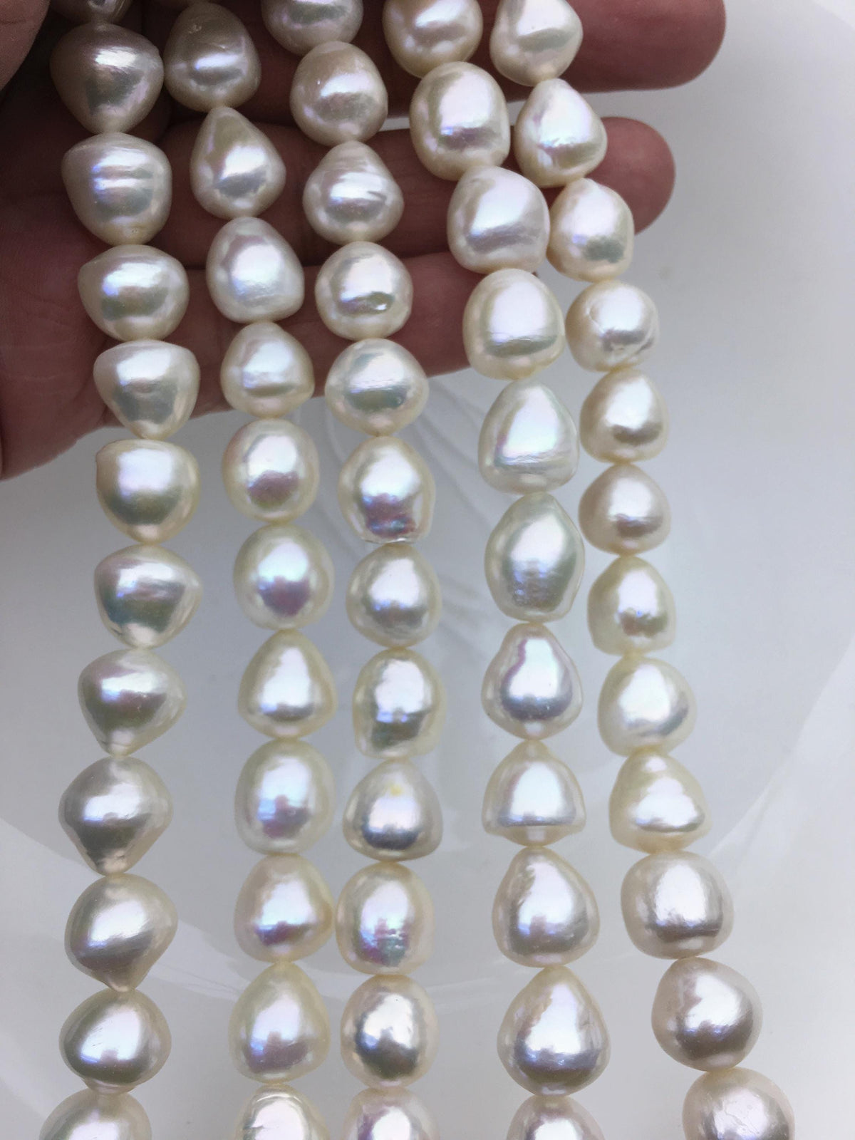 AA+ 11-13mm white big short teardrop Edison Freshwater Pearl,ED12-2A-5-35