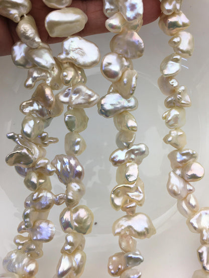 AA+ 11-15mm light pink keshi freshwater pearl,ZS-130-4