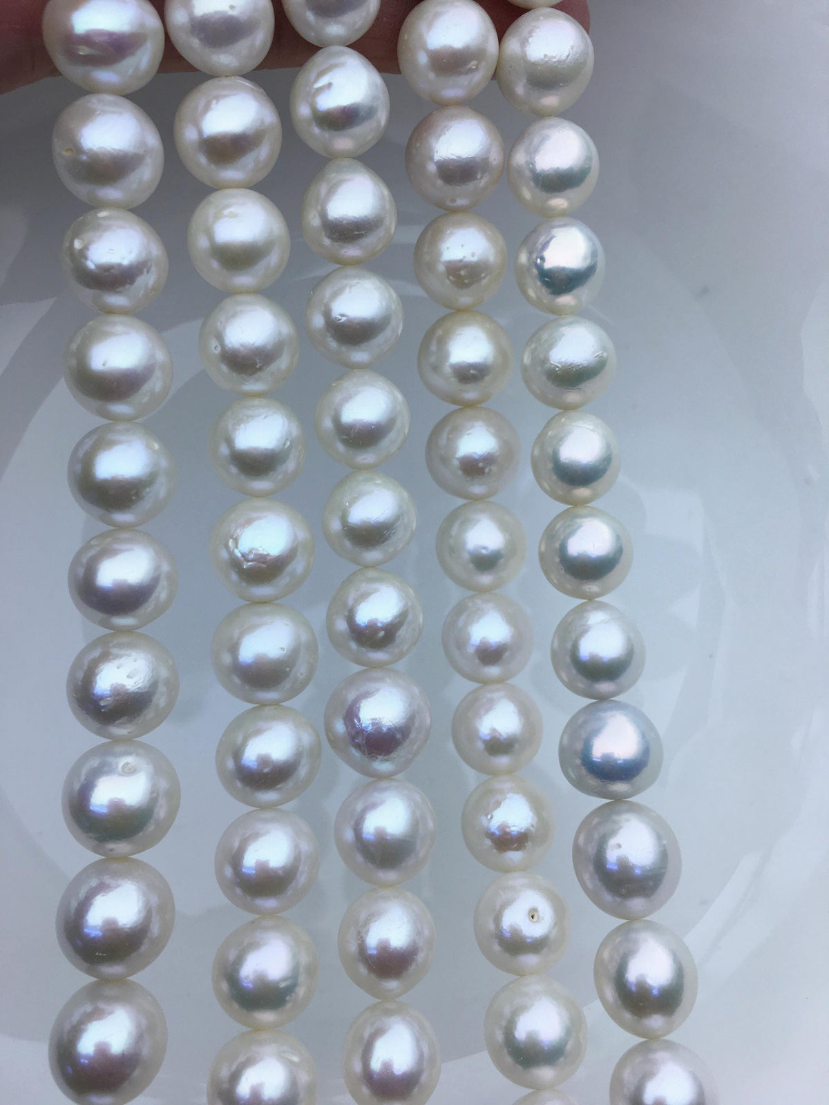 AA+ 11–13mm White Round Freshwater Pearl Beads | RP12-2A-4