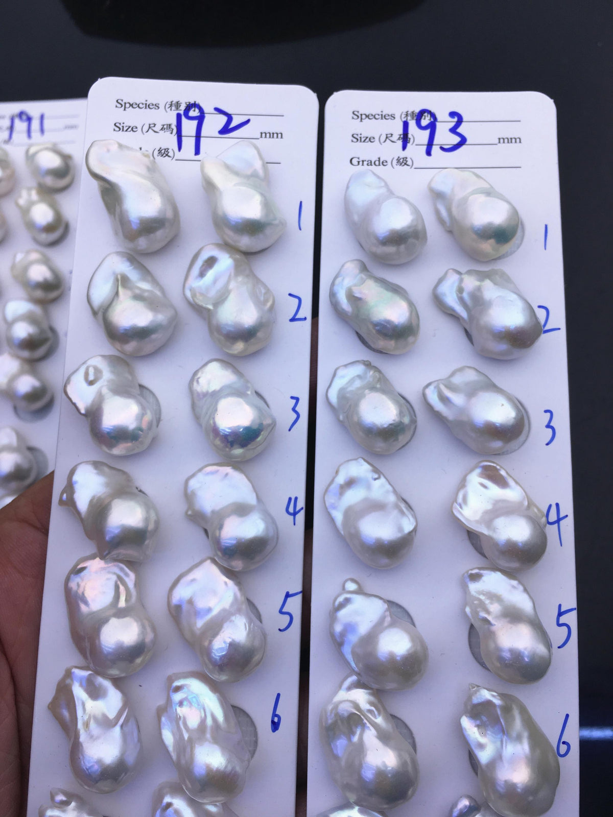 AAA 13-15x18-22mm White Flame ball Pearl Pairs - large Baroque freshwater pearl pairs,top half hole,FL15-3A-8-75