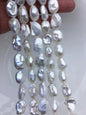 AA 11-13mm white Thick long keshi Freshwater Pearl,ZS-200-75