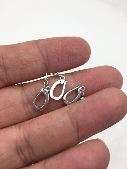 2pcs 6.5*13mm Cz zircon S925 sterling silver pendant hook, for pendant,for DIY,wholesale,ASL-P-020