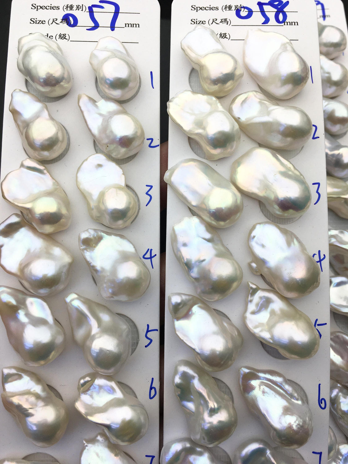 1 pair AAA 14-17x19-28mm White Flameball Pearl Pairs, 0.9mm top half hole, Baroque Cultured Freshwater Pearl, flameball pearls, FL15-3A-8-40