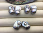 20% OFF 1 pair AAA 13-16mm gray flame ball pearl stud earrings, sterling silver, earring with gray baroque Natural Pearl, SE3-031-10
