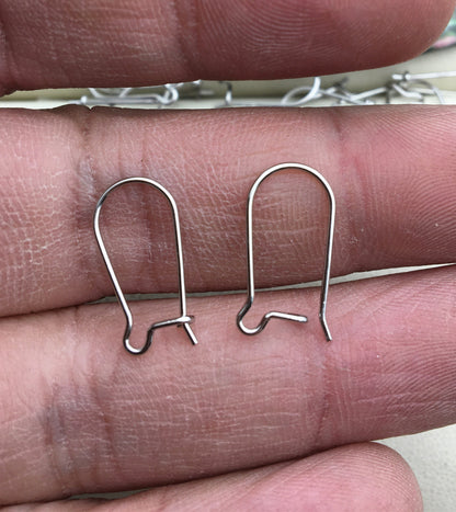 5 pairs 8x16mm S925 sterling silver Owlbbabies Fish Earring Hooks French Wire Hooks Hypo-allergenic Jewelry Findings, ASL-ER-008