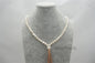 Nugget pearl Tassels necklace, Long length necklace, jewelry gift for her, handmade pearl necklace, Le5-029