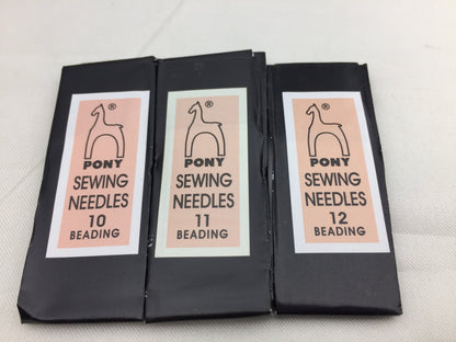 Pearl Needles, size 10, size 11, size 12, 10 Beading (50mm), 25 per package,Pony Needles,A-OTH-019