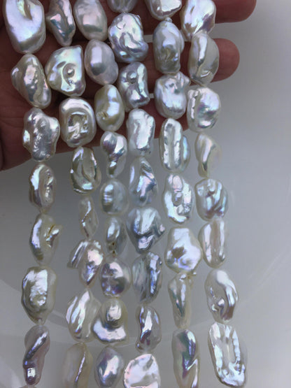 AA+ 10-13mm white thick long keshi Freshwater Pearl, DIY Loose Freshwater Pearl, wholesale price, china wholesale pearl, ZS-200-97