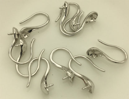 S925 Sterling Silver High-heeled shoes dangle earrings,DIY,wholesale,ASL-ER-009
