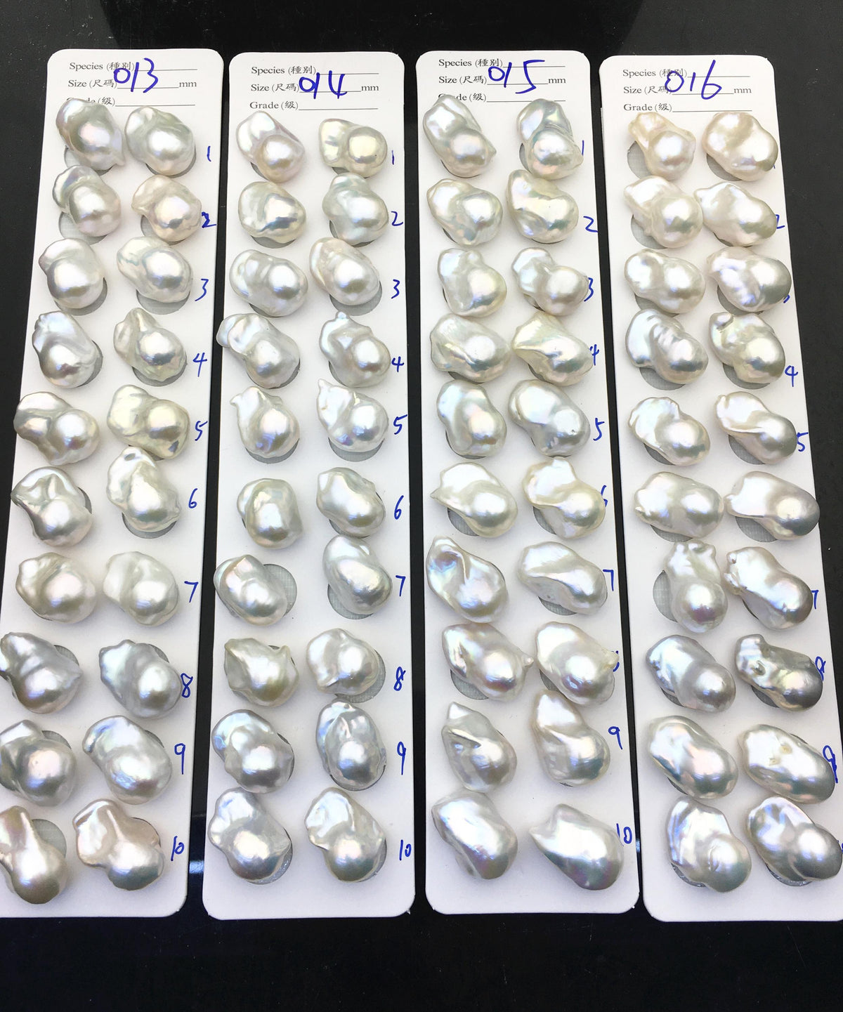 1 pair AAA 13-17x19-24mm White Flame ball Pearl Pairs - large Baroque freshwater pearl pairs,FL15-3A-8-4