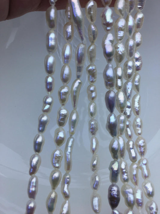 1 strands AAA 4-6mm white keshi Freshwater Pearl,ZS-200-8