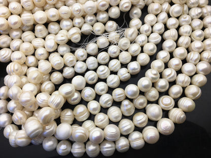 AA 12.4-14mm large white ring potato freshwater pearl,big size pearl,CR13-2A-2
