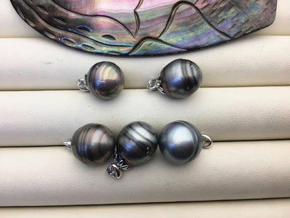 1pc 12-13mm Genuine Rice Tahitian Pearl Pendant, natural color sea pearl,pearl necklace - NC1-T45