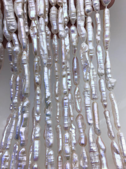 AA 4-7mm White Toothpick freshwater pearls,ZS-80-22