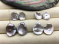 1 pair AAA 11-18mm gray long keshi pearls Pair, for make dangle earrings, baroque pearl, loose pearl beads, very high luster, ZS-127-62-13