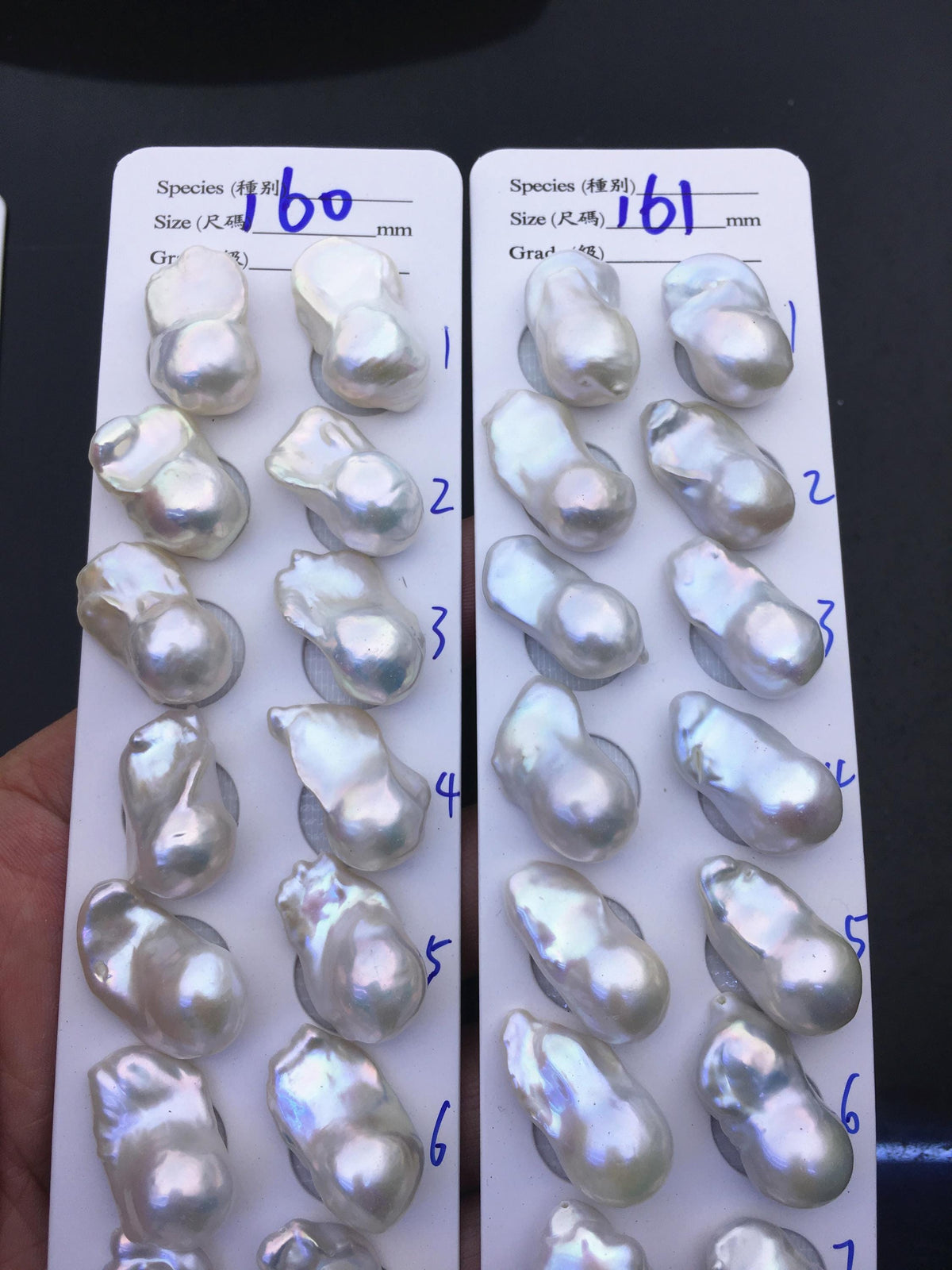 1 pair AAA 13-15x18-22mm Big White Flame ball Pearl Pairs-large Baroque freshwater pearl pairs,FL15-3A-8-67