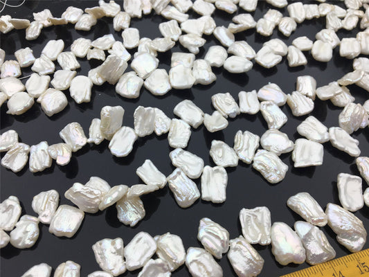 AA+ 8-10x13-17mm White Keshi freshwater Pearls, Very high luster, good quality, wholesale price, baroque pearl, keshi pearl strands, ZS-129-35
