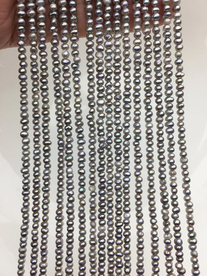AA+ 2.5-3mm gray potato seed freshwater pearls,Valentine's Day gift,for pearl necklace,loose freshwater pearl,CR2-2A-20