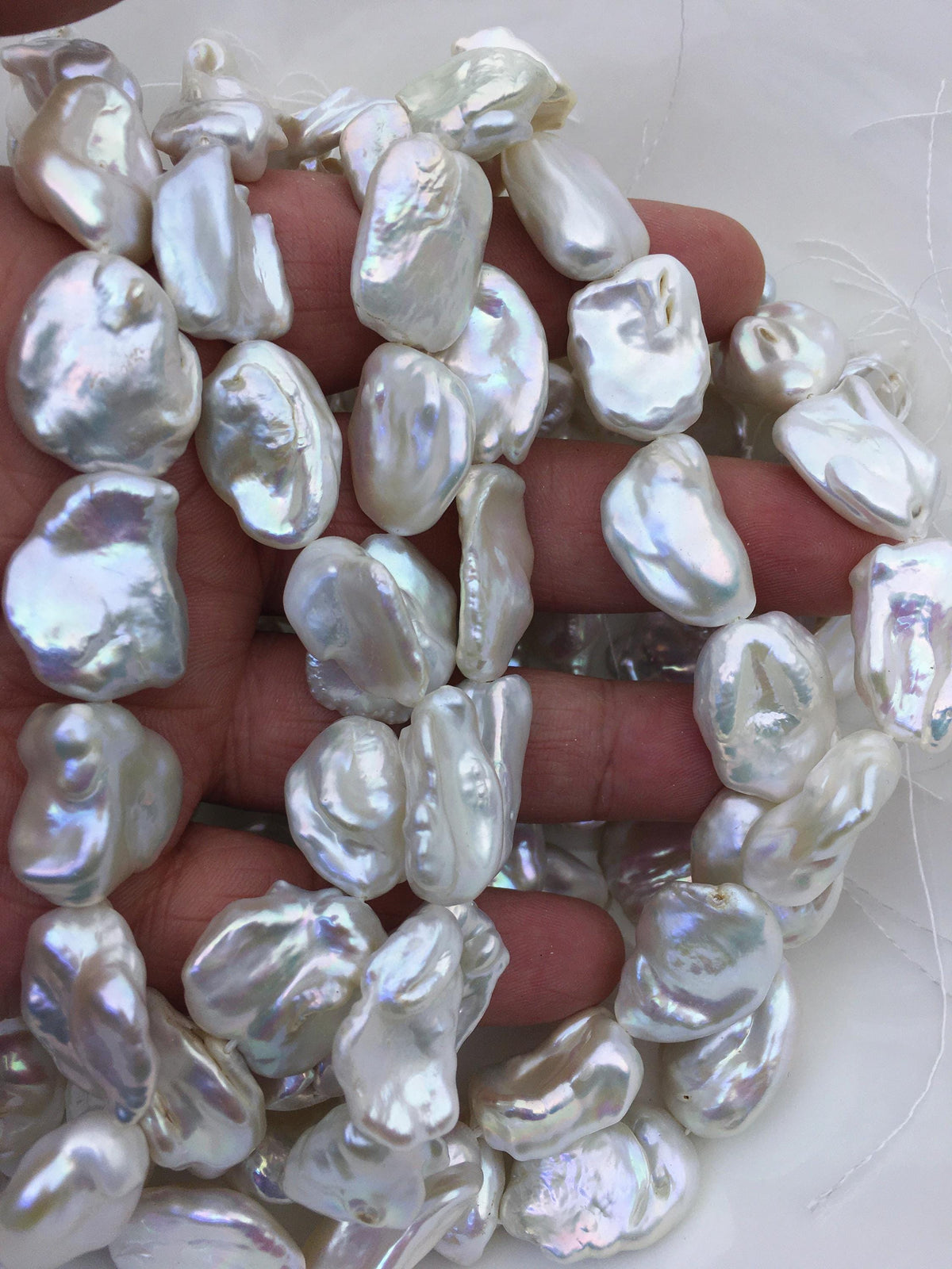 AA 14-16mm white keshi baroque Freshwater Pearl, DIY Loose Freshwater Pearl, wholesale price, china wholesale pearl, ZS-200-114