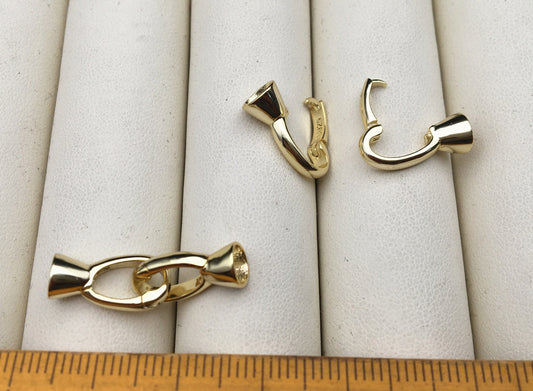 1pc Silver / Gold Color Sterling Silver Clasps,WHOLESALE,ASL-CL-019