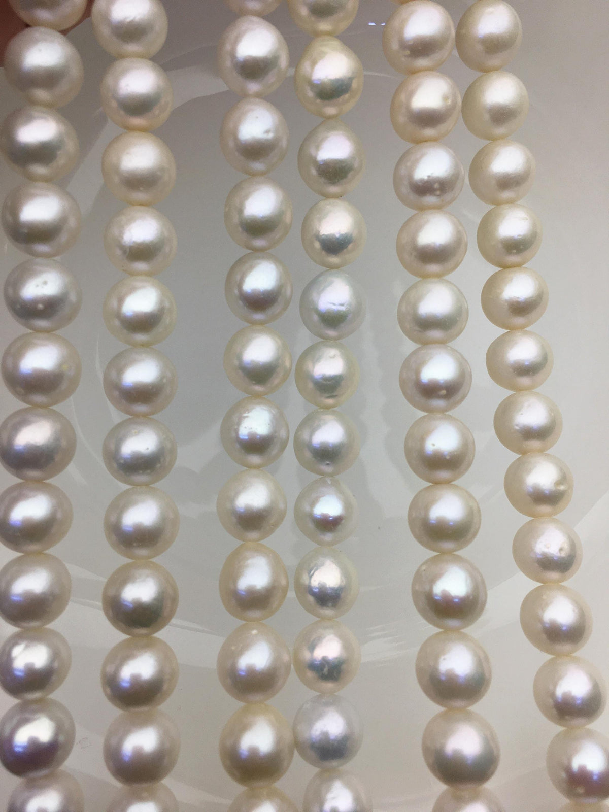 AA+ 9-11mm white round freshwater pearls,RP9-2A-6