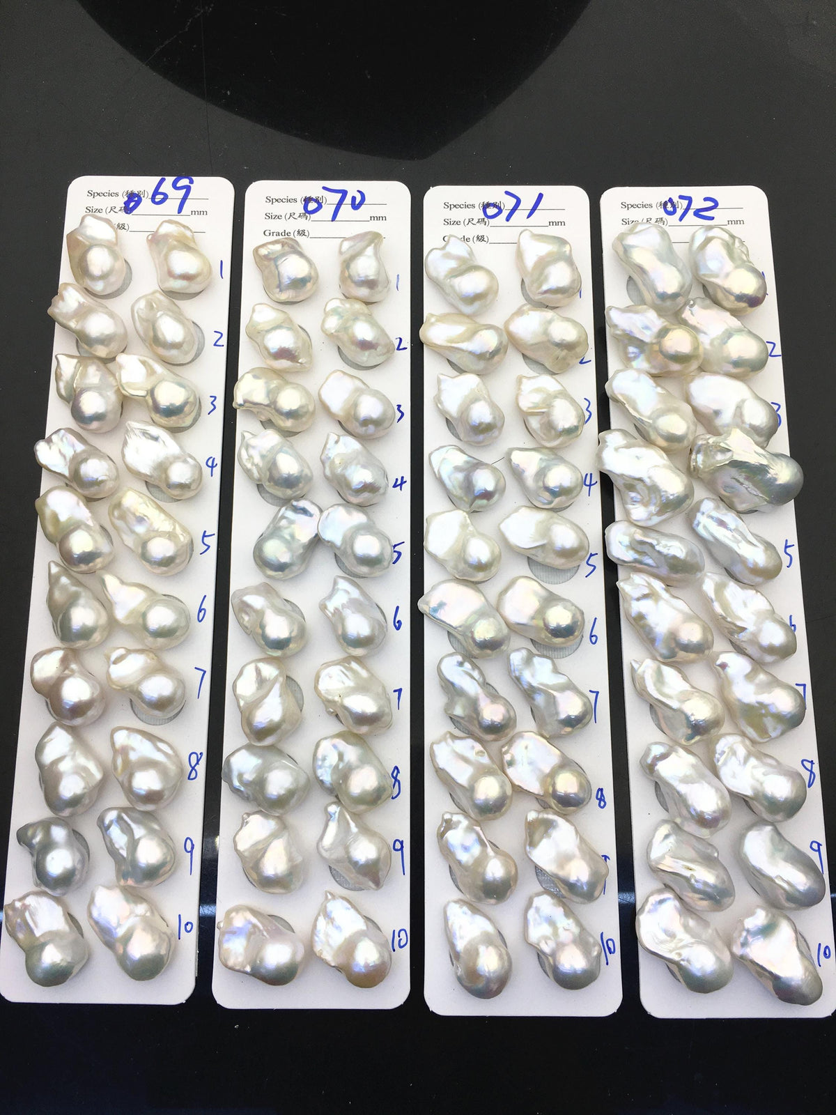 1 pair AAA 14-18x20-28mm White Flame ball Pearl Pairs-0.9mm top half hole-large Baroque freshwater pearl pairs, Fire Ball Pearl, FL15-3A-8-43