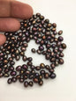 30pcs AAA 5-6mm brown rice freshwater pearl beads,loose freshwater pearl,0.9mm top half hole,LR5-T3