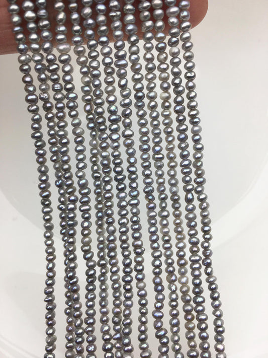 AA 2.5-3mm gray seed potato freshwater pearls,CR2-2A-21