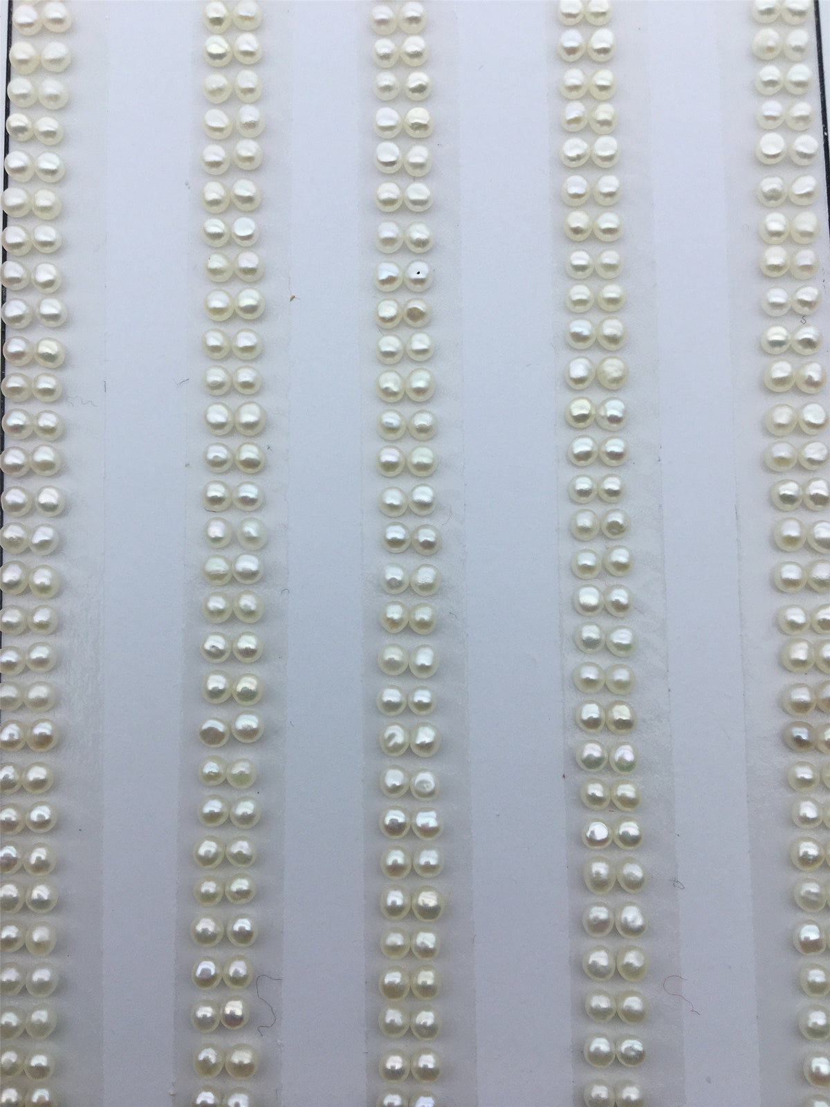 10 pairs AAA 2-2.5mm Seed Button freshwater Pearls,0.8mm half hole,white color pearl for ring,BTN2-4A-1-4