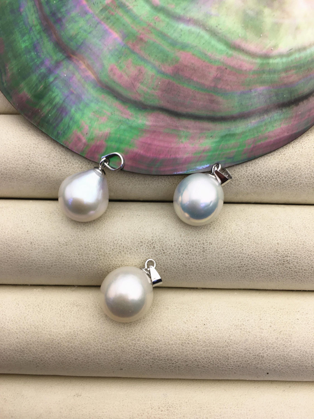 1pc AAA 11-12mm White drop rice edison freshwater Pearl pendant,NC1-T3