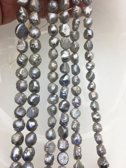 AA 7-9mm gray thorn freshwater pearl,LM7-T5